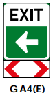 Gore exit direction (GA4_E_)