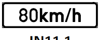 Supplementary plate sign