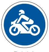 Motor cycles only sign
