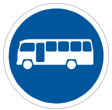 Midibus only sign