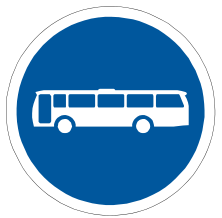 Buses only sign