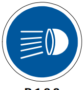 Switch head lamps on sign