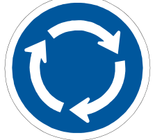 Roundabout sign