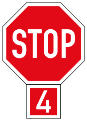 4-Way stop sign
