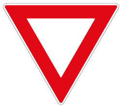 Yield sign