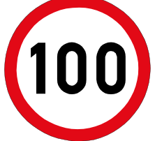 Speed limit sign