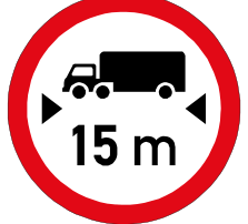 Length limit sign