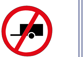Towed vehicles prohibited sign