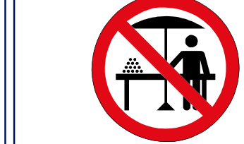 Hawkers prohibited sign