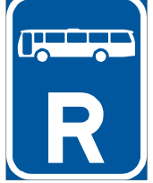 Bus reservation sign