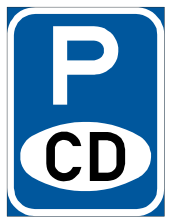 Authorized vehicle parking reservation sign