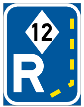 High occupancy vehicle lane reservation begins sign