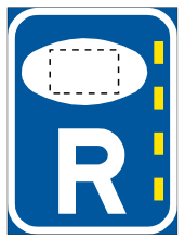 Authorized passenger transport vehicle lane reservation sign