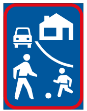 Woonerf sign
