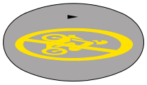 No motor cycles marking