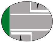 Pedestrian crossing lines marking
