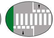 Block pedestrian crossing marking