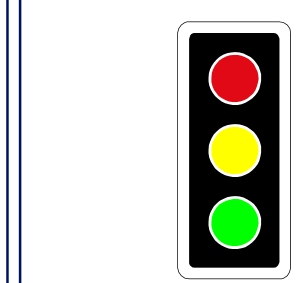 Standard traffic signal face