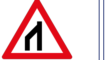 End of dual roadway sign