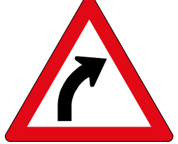 Gentle curve sign