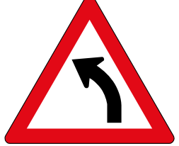 Gentle curve sign — variant W203