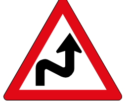 Combined curves sign