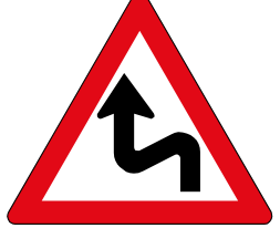 Combined curves sign — variant W211