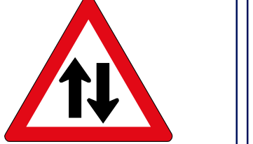 Two-way traffic sign