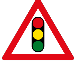 Traffic signal ahead sign