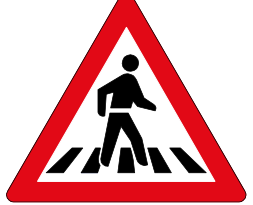 Pedestrian crossing sign