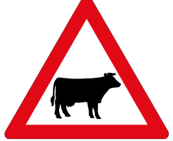 Farm animals sign