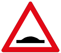 Speed humps sign