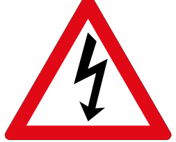 Electrical shock sign