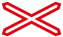 Railway crossing sign — variant W403