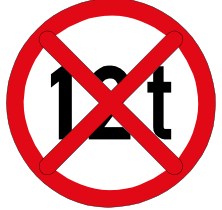 De-restriction sign - end of mass limit