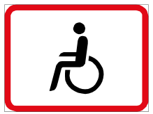 Disabled persons vehicle sign